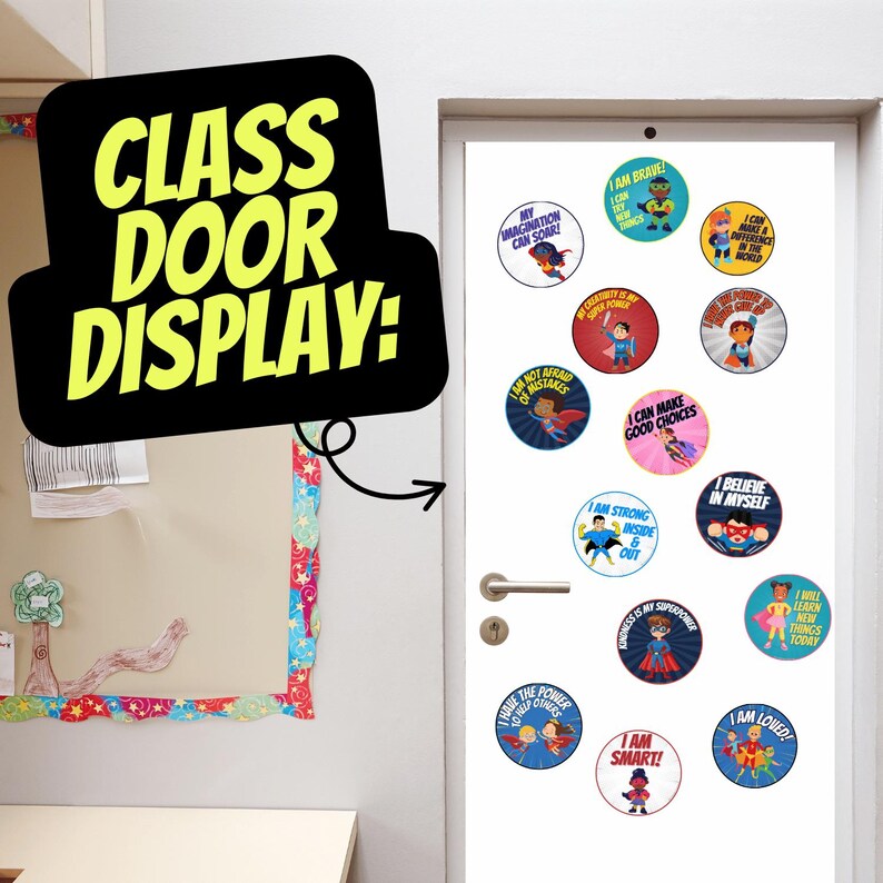 Superhero Affirmation Posters, Growth Mindset Classroom Decor (digital ...