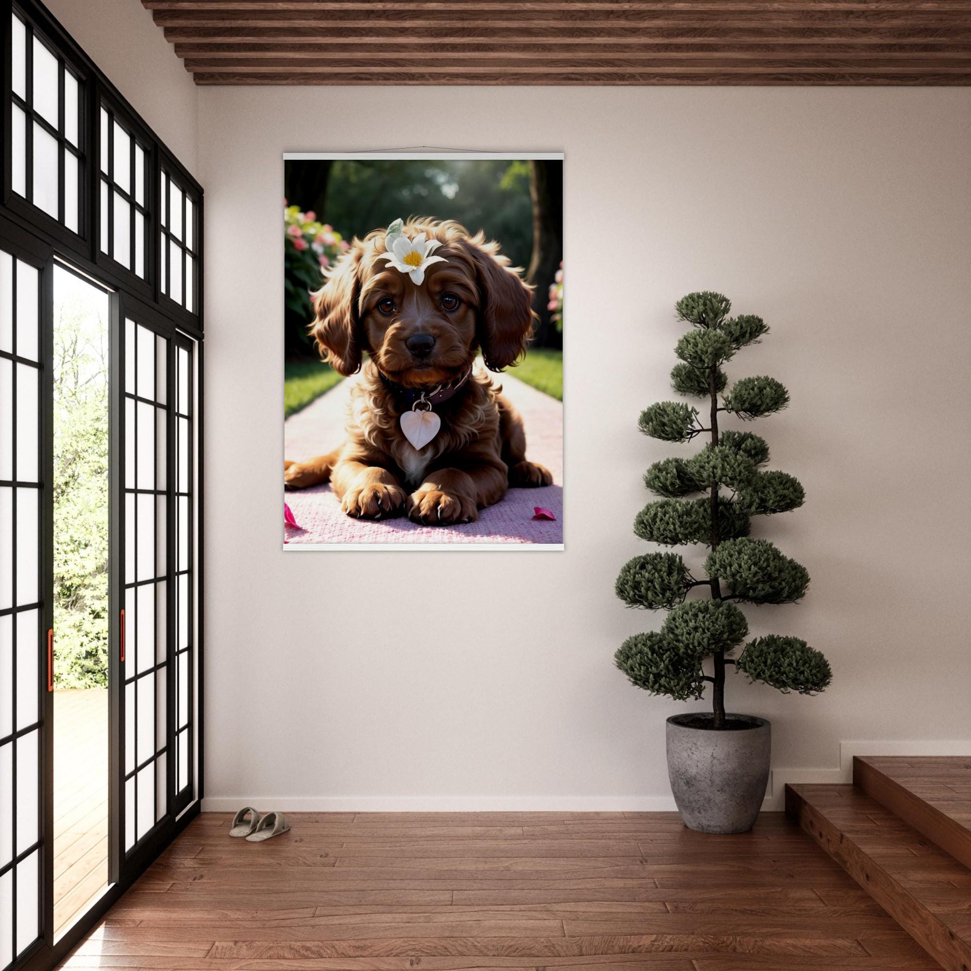 Personalized Dog Portrait Wall Art – Custom Pet Illustration | Museum ...