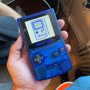 Custom Q5 IPS LED logo xl BACKLIT FunnyPlaying Nintendo Gameboy Color and free game! with new housing, speaker, buttons, screen lens. Cool!