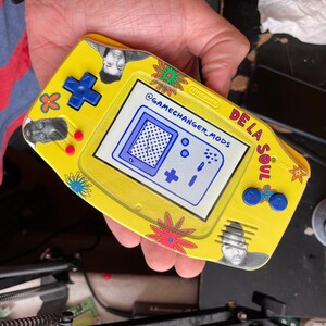 Retroiluminación personalizada para Gameboy Advance con De la soul IPS modificada, botones, carcasa y lente de cristal nuevos. ¡Juego gratis!