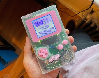 Custom Backlit Gameboy DMG, Modded Bivert Nintendo Game Boy With