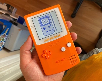 Custom Q5 IPS LED logo xl BACKLIT FunnyPlaying Nintendo Gameboy Color and free game! with new housing, speaker, buttons, screen lens. Cool!