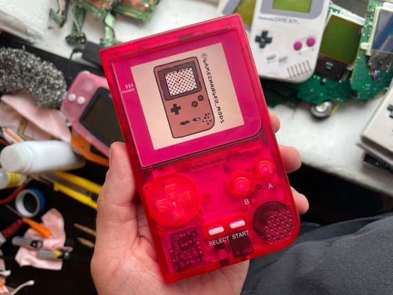 Gameboy Pocket with FunnyPlaying Retro Pixel IPS Backlit Backlight