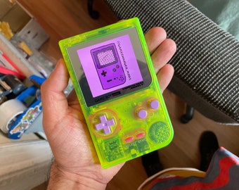 Game Boy Pocket IPS LCD-Hintergrundbeleuchtung modifiziert! 36 verschiedene Farbbildschirmpaletten, neues Gehäuse, Bildschirm, Tasten und kostenloses Spiel!
