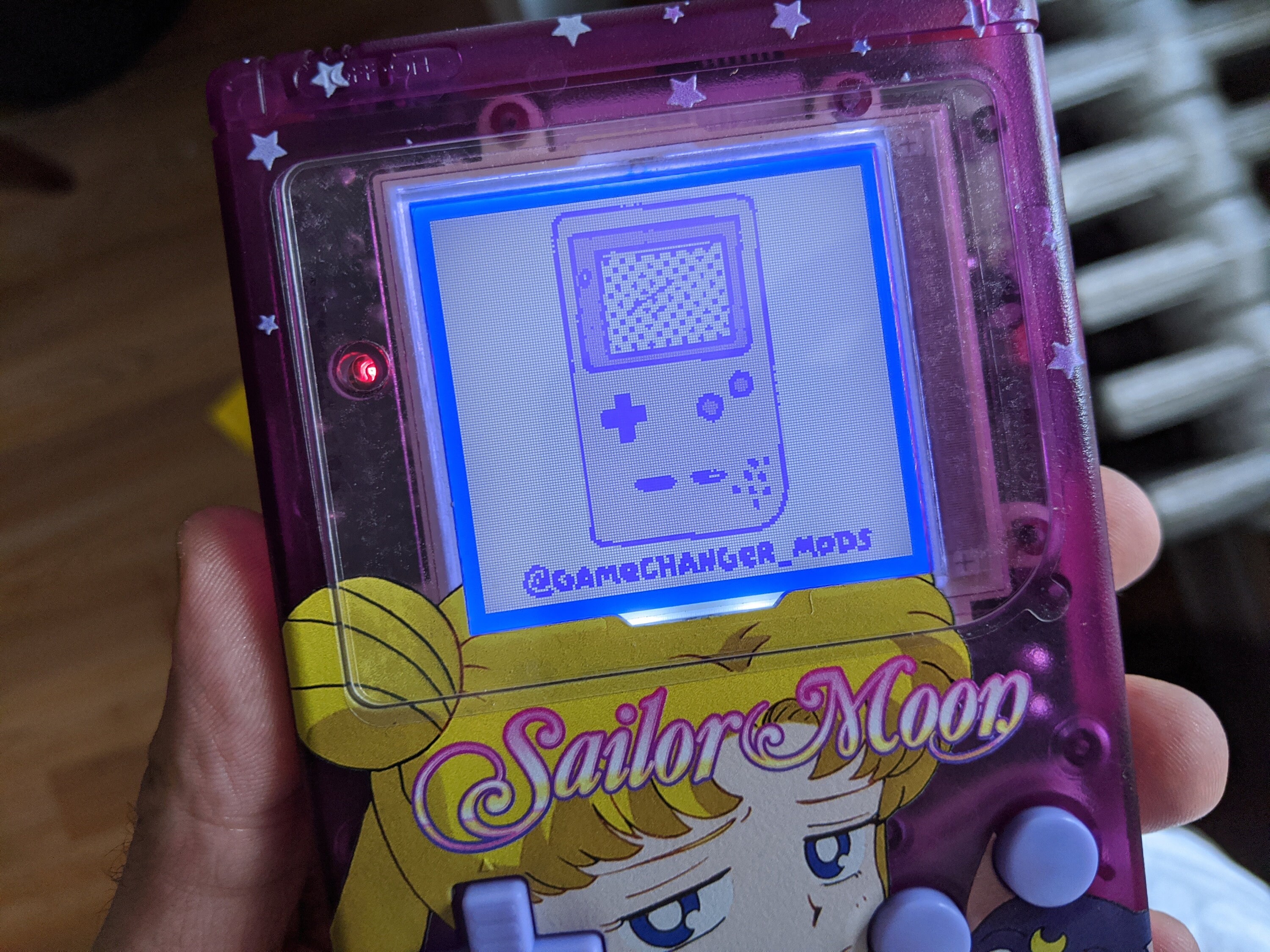 Custom backlit Sailor Moon Gameboy DMG modded bivert Nintendo | Etsy