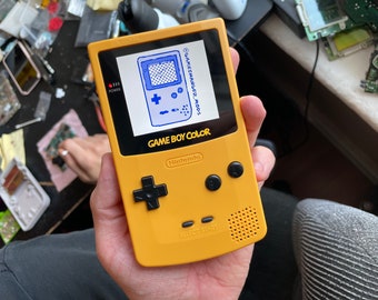 Custom Q5 IPS LED-Logo xl BACKLIT Lustig Spielen Nintendo Gameboy Farbe und freies Spiel! mit neuem Gehäuse, Lautsprecher, Tasten, Schirmlinse. Cool!