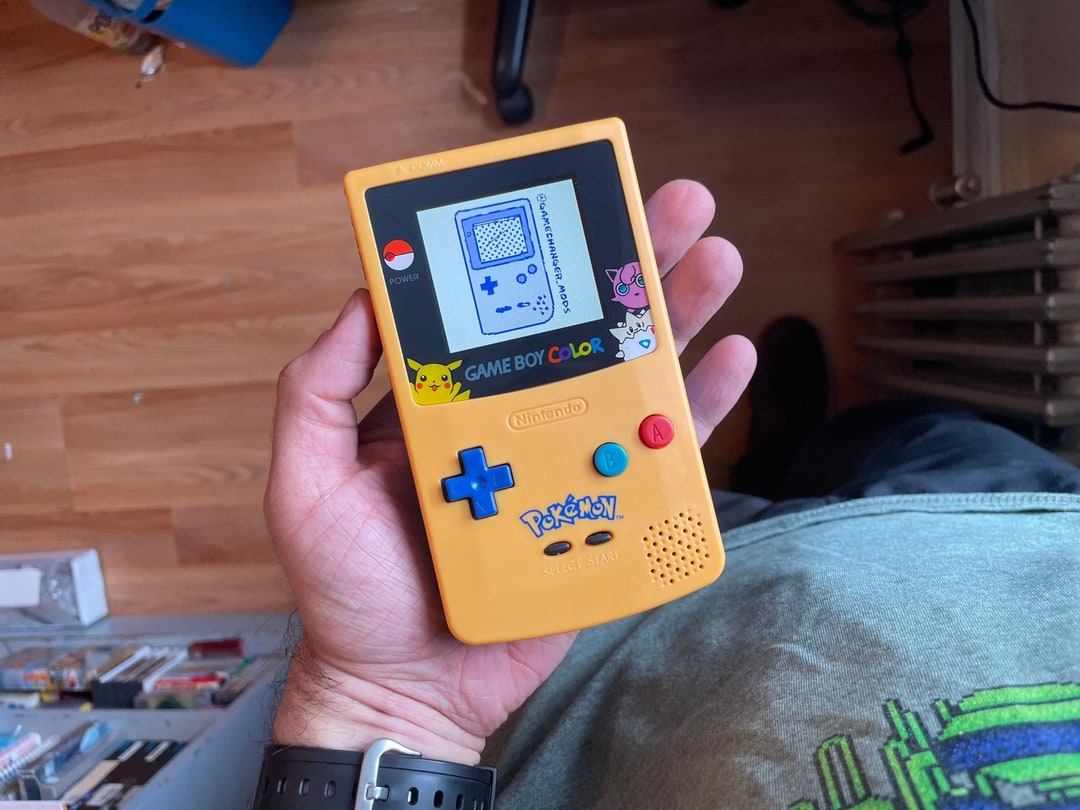 Custom BACKLIT Nintendo Gameboy Color POKEMON PIKACHU and - Etsy