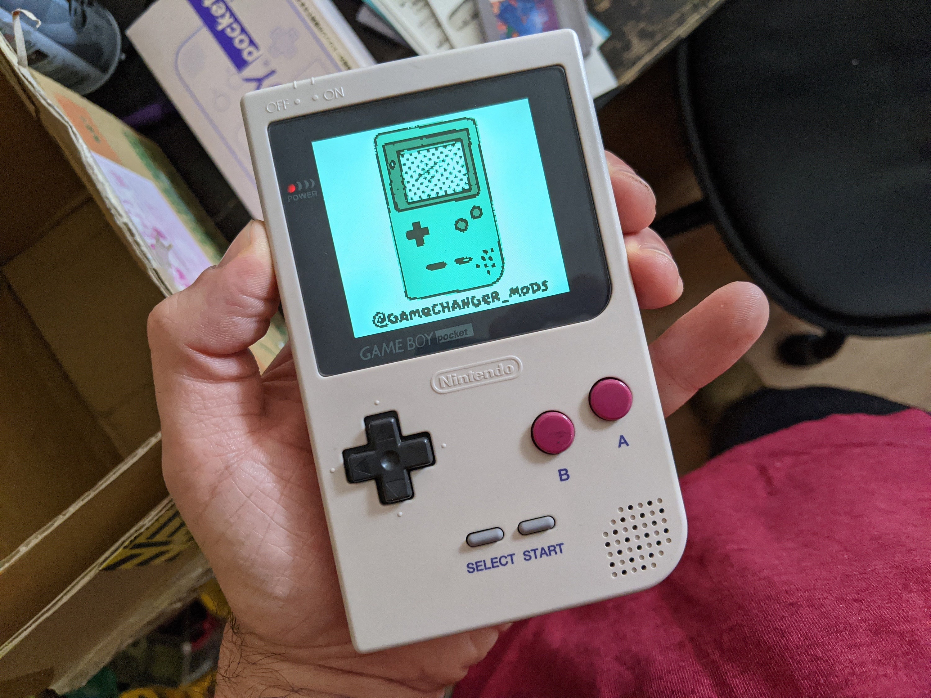 Game Boy Pocket IPS LCD Backlight Modded 36 Different Color Screen  Palettes, New Housing, Screen, Buttons and Free Game 