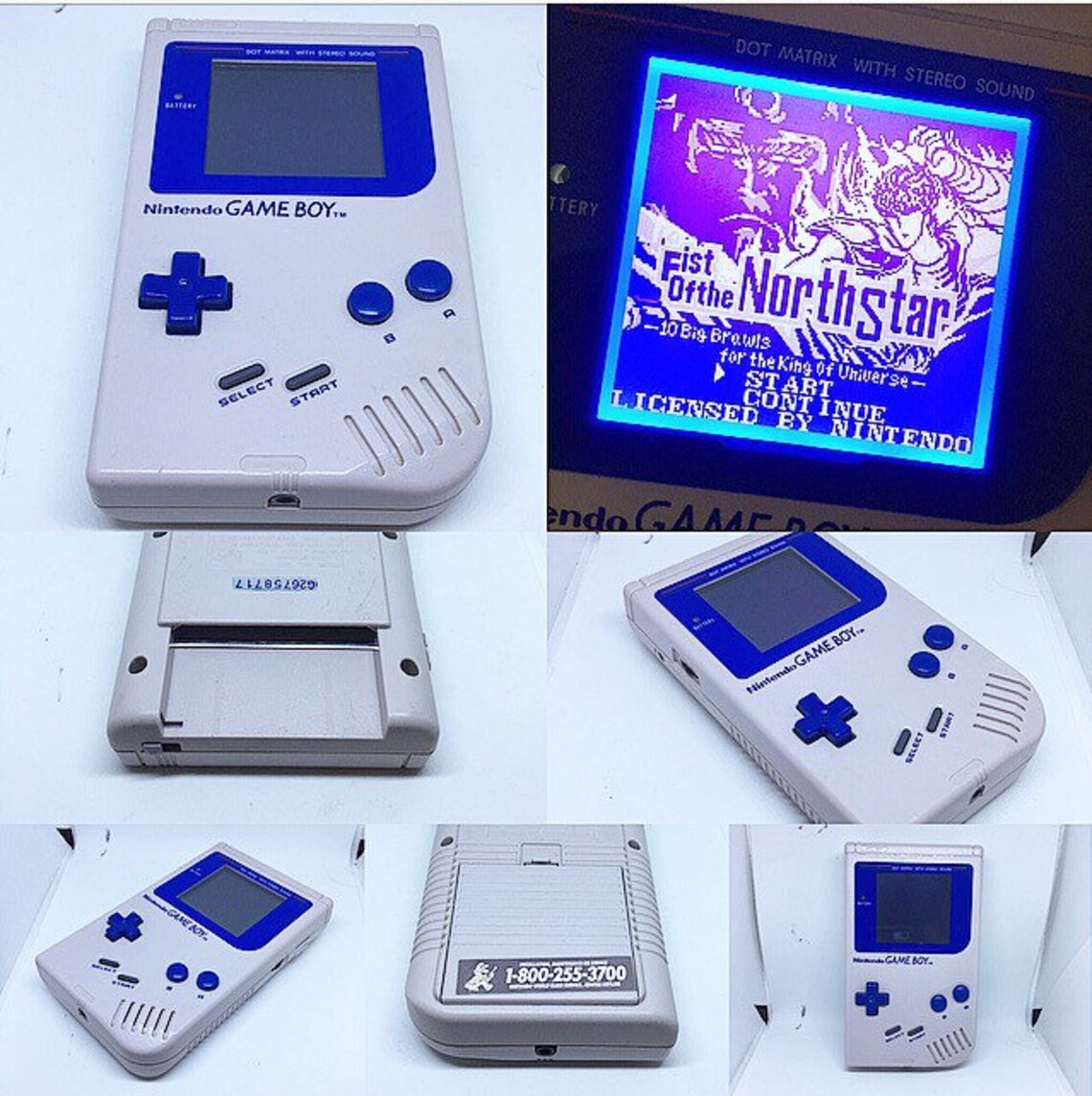 Backlit Gameboy Custom DMG backlit bivert mod Nintendo gameboy Etsy