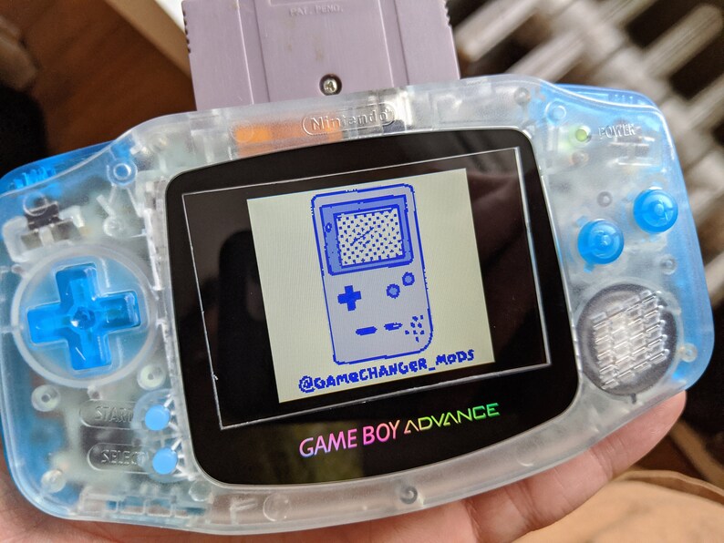 Custom Modded Gameboy Advance IPS backlight with new buttons Etsy