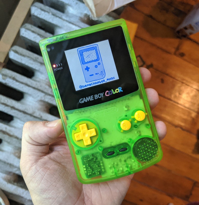 Custom BACKLIT Gameboy Color modded YOUR DESIGN with new Etsy