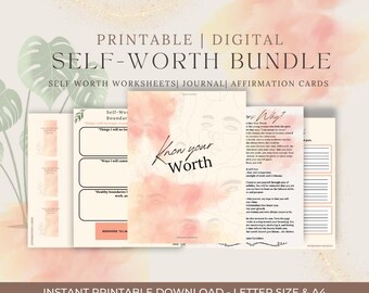 Diario de autoestima: Tarjetas de afirmación y hojas de reflexión