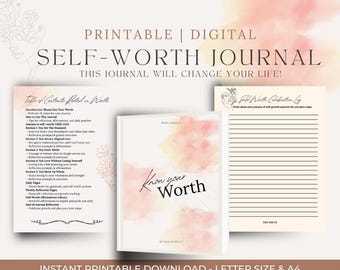 Diario de Autoestima: Cuaderno de ejercicios para fortalecer la confianza (PDF imprimible)