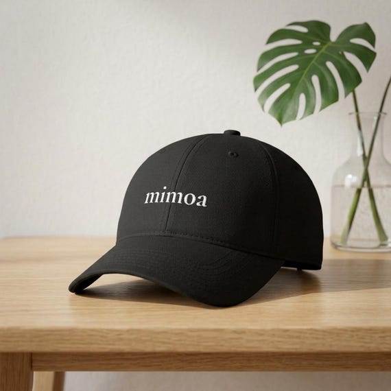 Classic Embroidered Baseball Cap | Black Cotton Sports Hat