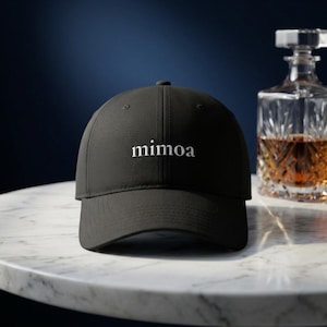 Klassisk broderad basebollkeps | Svart bomull sportskeps | Unisex justerbar dad hat