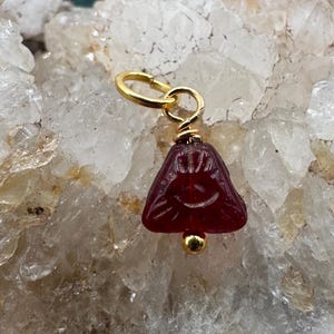 Vintage Tiny Red EYE OF PROVIDENCE Glass Bead Charm Pendant for Necklace Bracelet Anklet Earrings Making Supplies Jewelry Making All Seeing
