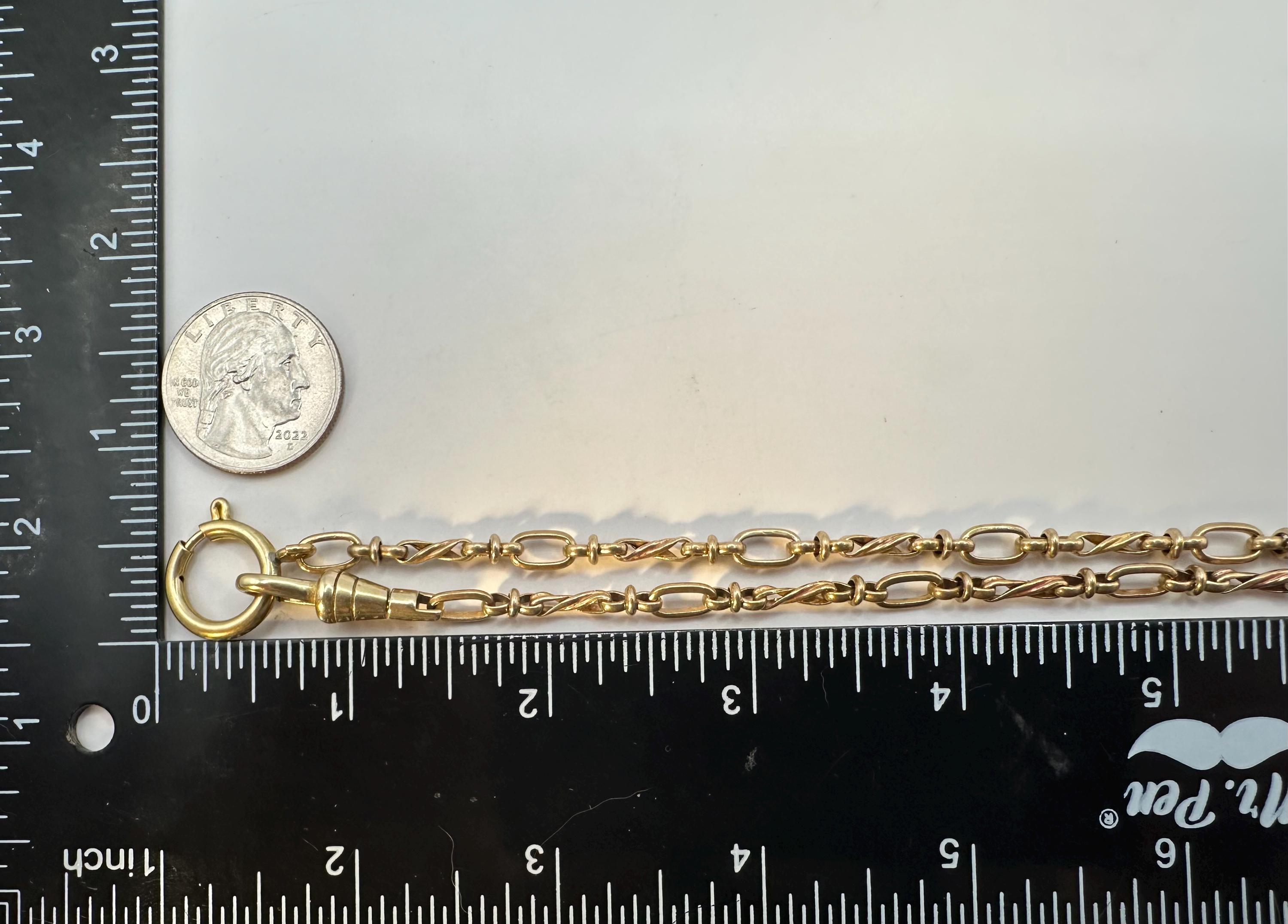 Victorian Style Brass CHARM HOLDER Necklace Spring Ring Swivel