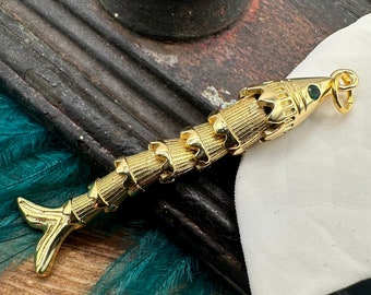 18K　18金　お魚　金魚　ペンダントトップ　チャーム　イタリアンジュエリー 魚モチーフ ペンダントトップ K18ゴールド 18金 1.0g レディース