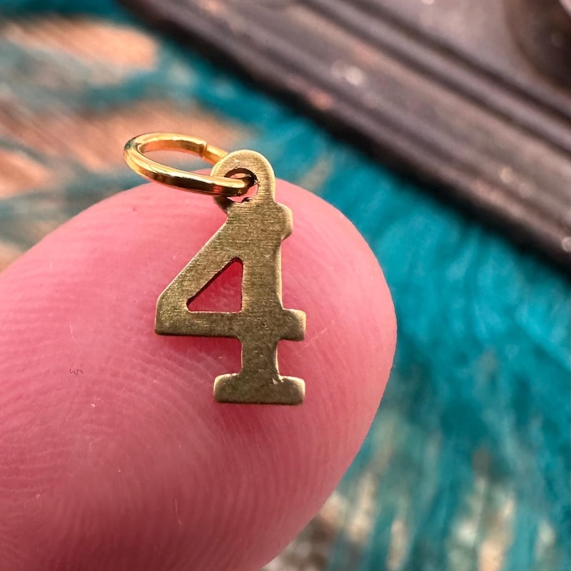 Anklet With Number Charm - Etsy