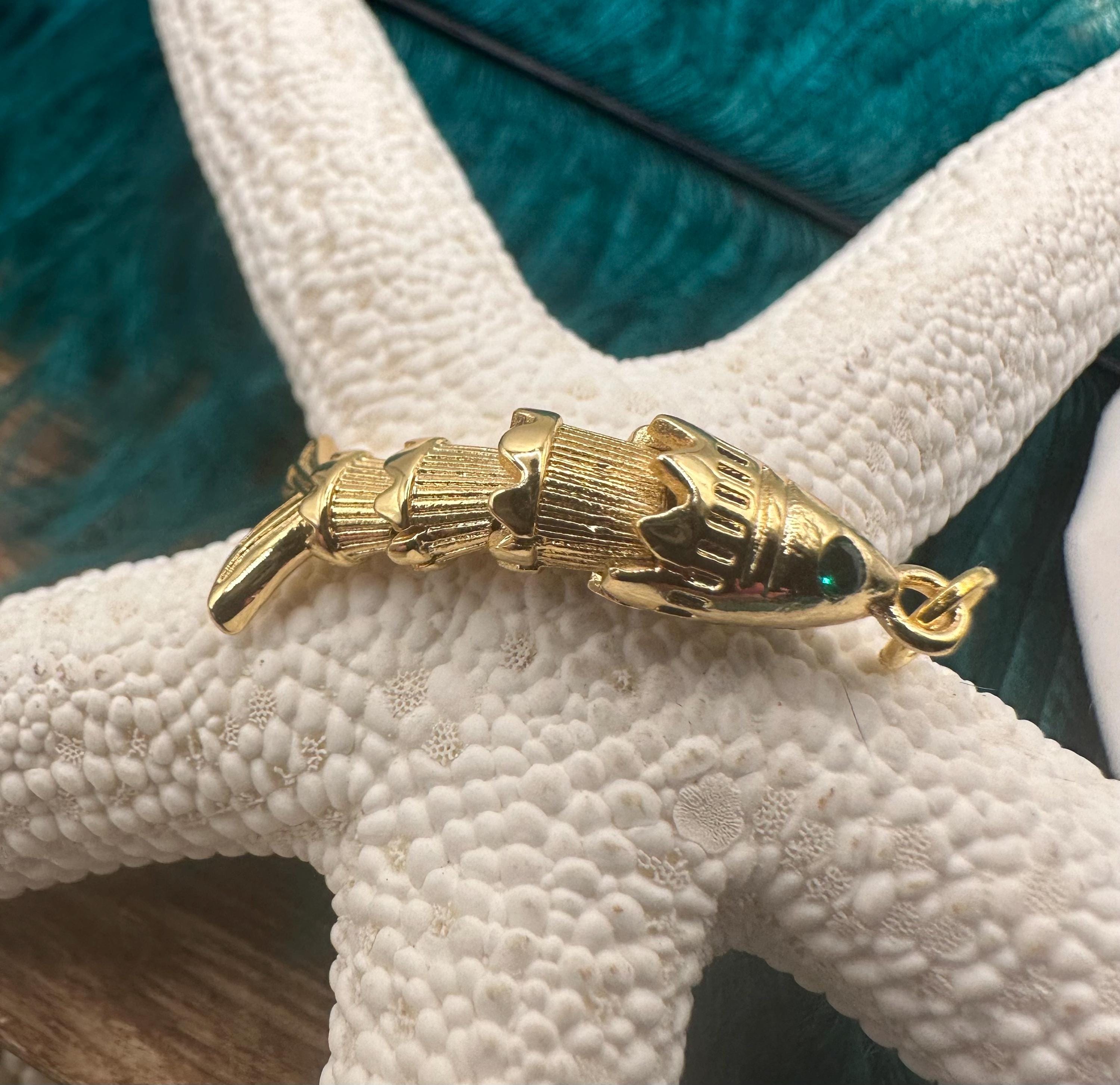Orecchini A Scheletro Di Pesce Con Opale Blu E CZ - Argento 925 - Gioiello Nautico Per Donne E Ragazze