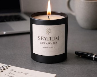 Focus Candle for Work & Study - Green Tea Reset