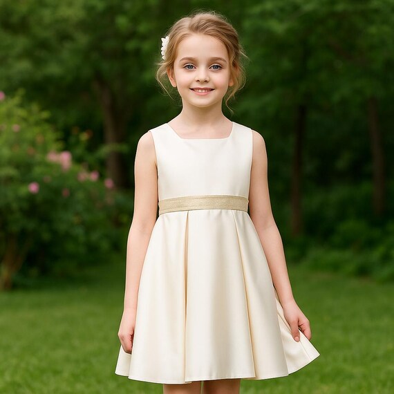 girls cream dress 6m and perfect for family photos and everyday wear. Midsummer Lace Kids Dress
