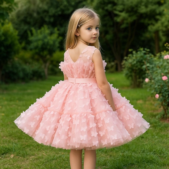 chinese dress ladies Shop Flower Girl Dress Blush Pink,Princess Dress,Blush Baby Girl Tutu Dress,1st Birthday Girl Outfit Tulle Dress Toddler Dress Pink Wedding Dress -