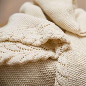 Cotton Knitted Throw Blanket: Soft Nordic Style Bed Cover