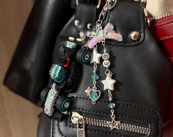 Handmade Racing Car Keychain