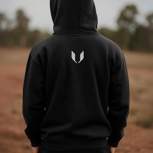 Arch Angel Michael Full Zip Hooded Sweatshirt, Cozy, Gothic Style Hoodie, Perfect for Fall, Unisex Gift, Christian Apparel, Casual Wear