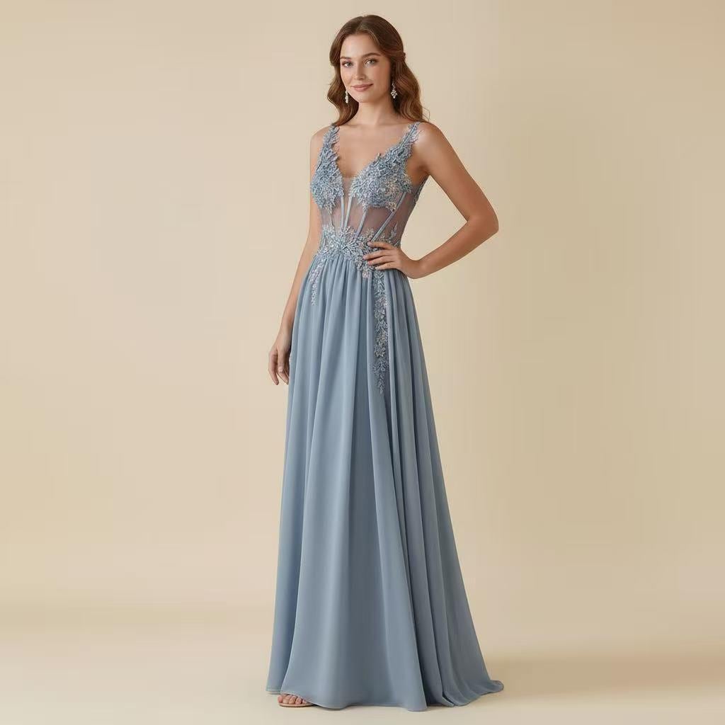 princess polly baby blue dress Dusty Blue Prom Dress