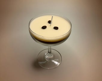 Mothers Day Gift | Espresso Martini Coffee Scented Candle Handmade | Martini Glass | Book Lover Gift | Funny Drinking Gift | Gift For Her