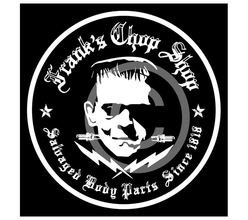 Frank/'s Chop Shop high-quality vinyl sticker