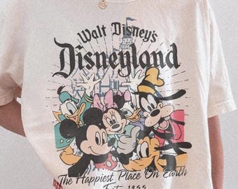 Comfort Colors Retro Mickey & Co Est 1928 Shirt, Mickey And Friends, Disney Family Vacation Tee, Matching Disneyland Tee, Disney Trip Shirt