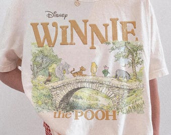 Comfort Colors Winnie The Pooh And Friends Shirt, Retro Disney Pooh Shirt, Pooh Bear Shirt, 2026 Family Disney Trip Shirt, Disney Trip Shirt