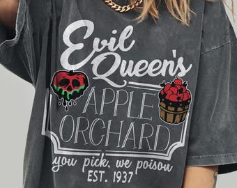 Retro Disney Villains Evil Queen T-shirt, Ursula Evil Queen Shirts, Disneyworld Shirt, Disneyland Family Matching Trip, Birthday Gift Shirt