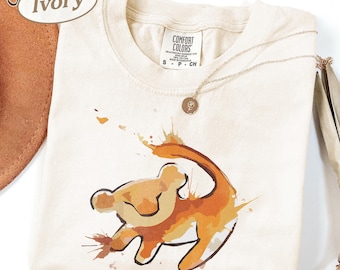 Retro Comfort Colors 90s Disney Lion King Simba Cave Painting Shirt, Vintage Lion King Shirt, Hakuna Matata Shirt, Disney Family Trip Shirt