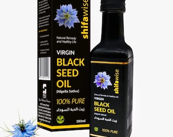 Shifawise Natives Schwarzkümmelöl - 100% rein kaltgepresstes Nigella Sativa 100ml