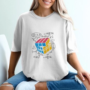 Dripping Rubik's Cube Funny Puzzle T-Shirt – Men's Cotton Crew Neck Tee