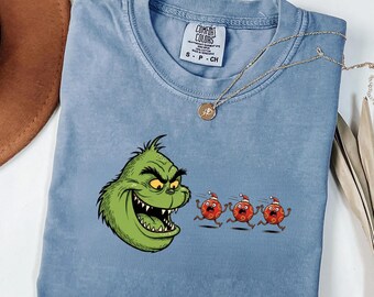 Funny Grinch Christmas Ornament PNG, Holiday Sublimation Design