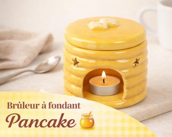 Pannkaksvaxsmältbrännare | Gourmet doftande vaxsmältbrännare | Doftande vaxdiffusor | Mysig heminredning | Unik present
