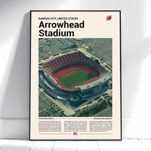 Arrowhead Stadium Print, Kansas City Chiefs Poster, Arrowhead Stadium Wall Art, Arrowhead Stadium Art Print, Arrowhead Stadium Photo