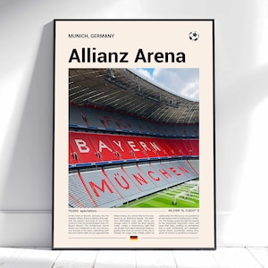 Allianz Arena Print, Bayern Munich Poster, Bayern Munich Print, Bayern Munich Gifts, Bayern Munich Fans, Bayern Poster, Bayern Print