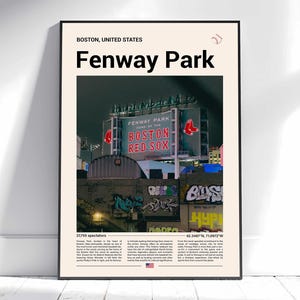 Fenway Park Poster, Boston Red Sox Gifts, Fenway Park Print, Fenway Park Art, Boston Red Sox Print, Boston Red Sox Poster