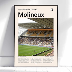 Molineux Stadium Print, Wolves Gifts, Wolves FC, Wolverhampton Wanderers Gifts, Molineux Stadium Poster, Wolves Football Gifts