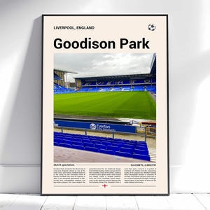 Goodison Park Print, Everton Gifts, Everton Poster, Everton Print, Everton FC, EFC Gifts, Gifts for Everton Fan
