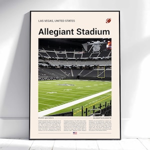Allegiant Stadium Print, Las Vegas Raiders Poster, Allegiant Stadium Wall Art, Allegiant Stadium Art Print, Allegiant Stadium Photo