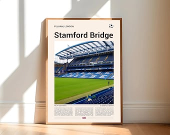 Stamford Bridge Stadium Print, Football Stadium Print, Stadium  Poster, Gift Poster, Stadium Soccer Poster, Sports Wall Art, Soccer Fan Gift