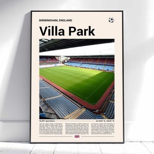 Villa Park Stadium Print, Aston Villa Gifts, Aston Villa Fan, Aston Villa Poster, Aston Villa Print, Villa Park, Villa Gifts