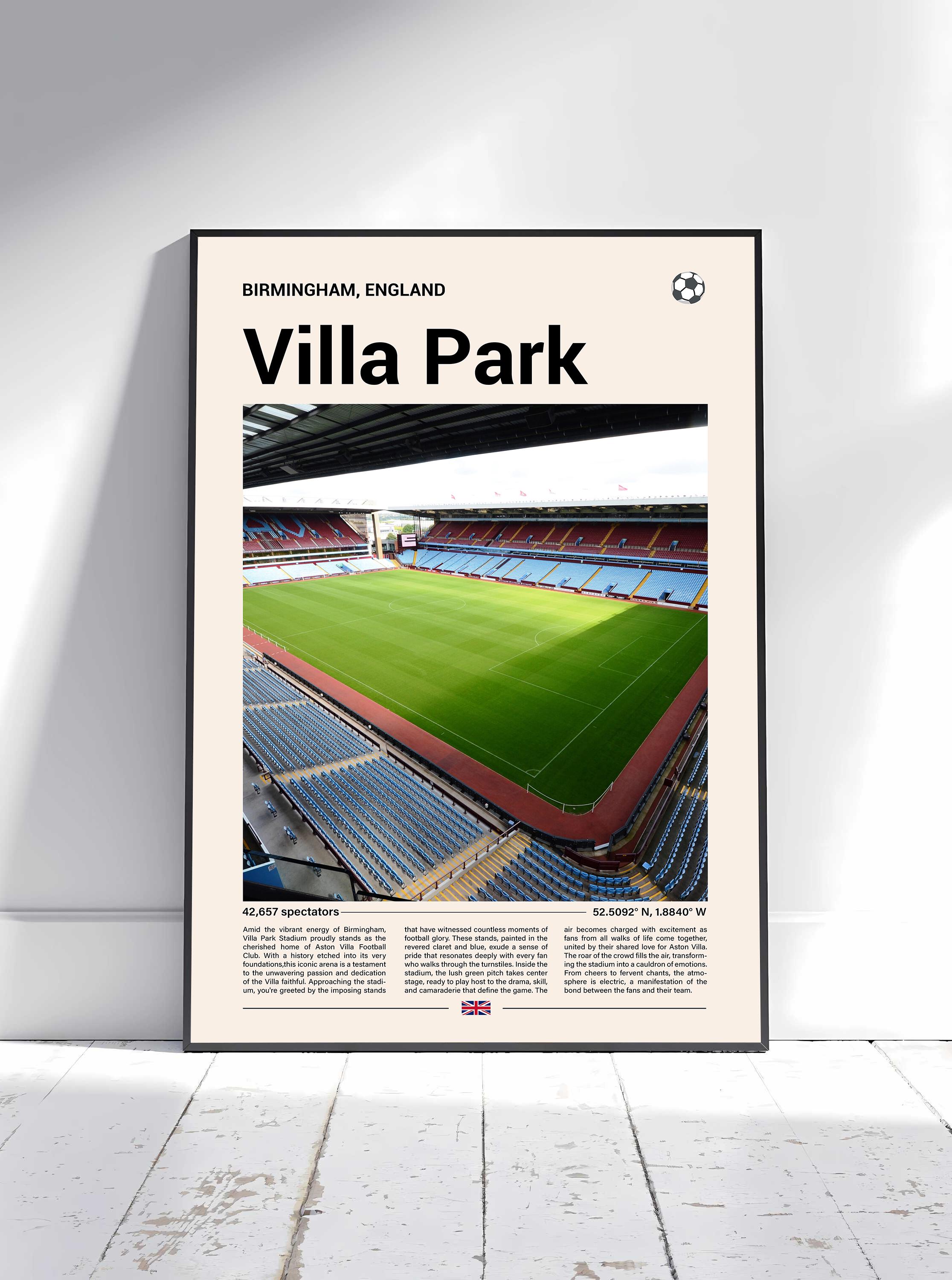 Aston Villa Gifts - Letrero De Metal Para Hombres O Niños